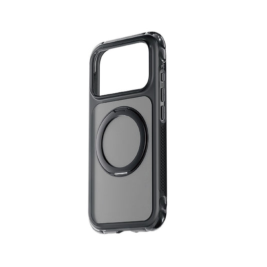 Apple iPhone 18 Pro Kılıf Lenyes Air Bumper Serisi M-safe Şarj Özellikli Airbag Tasarımlı Standlı Kapak
