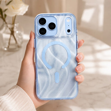 Apple iPhone 18 Pro Kılıf M-safe Şarj Özellikli Mutural Glow Desert Serisi Kapak