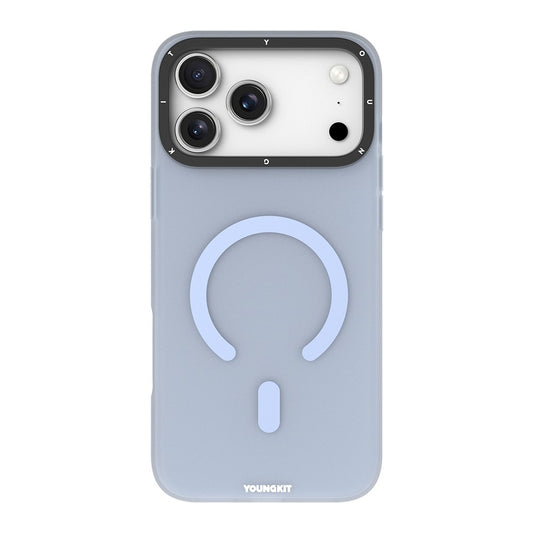 Apple iPhone 18 Pro Kılıf M-safe Şarj Özellikli Youngkit Hidden Sand Serisi Kapak
