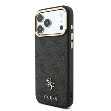 Apple iPhone 18 Pro Max Kılıf Guess Orjinal Lisanslı 4G ve Yazı Logolu Kartlıklı Kapak