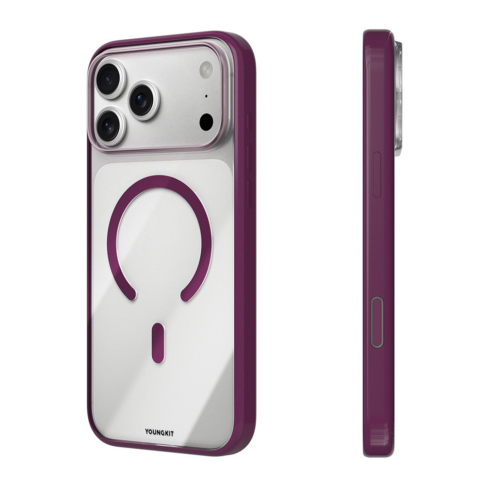 Apple iPhone 18 Pro Max Kılıf M-safe Şarj Özellikli Youngkit Clear Serisi Kapak