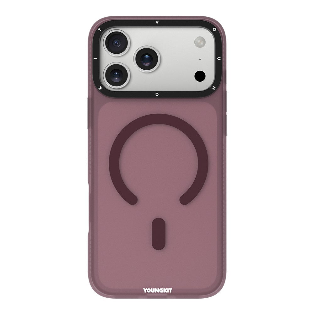 Apple iPhone 18 Pro Max Kılıf M-safe Şarj Özellikli Youngkit Hidden Sand Serisi Kapak