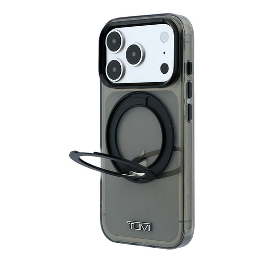 Apple iPhone 18 Pro Max Kılıf TUMI Orjinal Lisanslı M-safe Şarj Özellikli 360 Derece Dönebilen Standlı Transparan Kapak