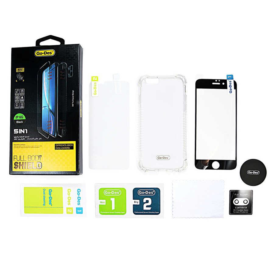 Apple iPhone 7 Go Des 5 in 1 Full Body Shield White