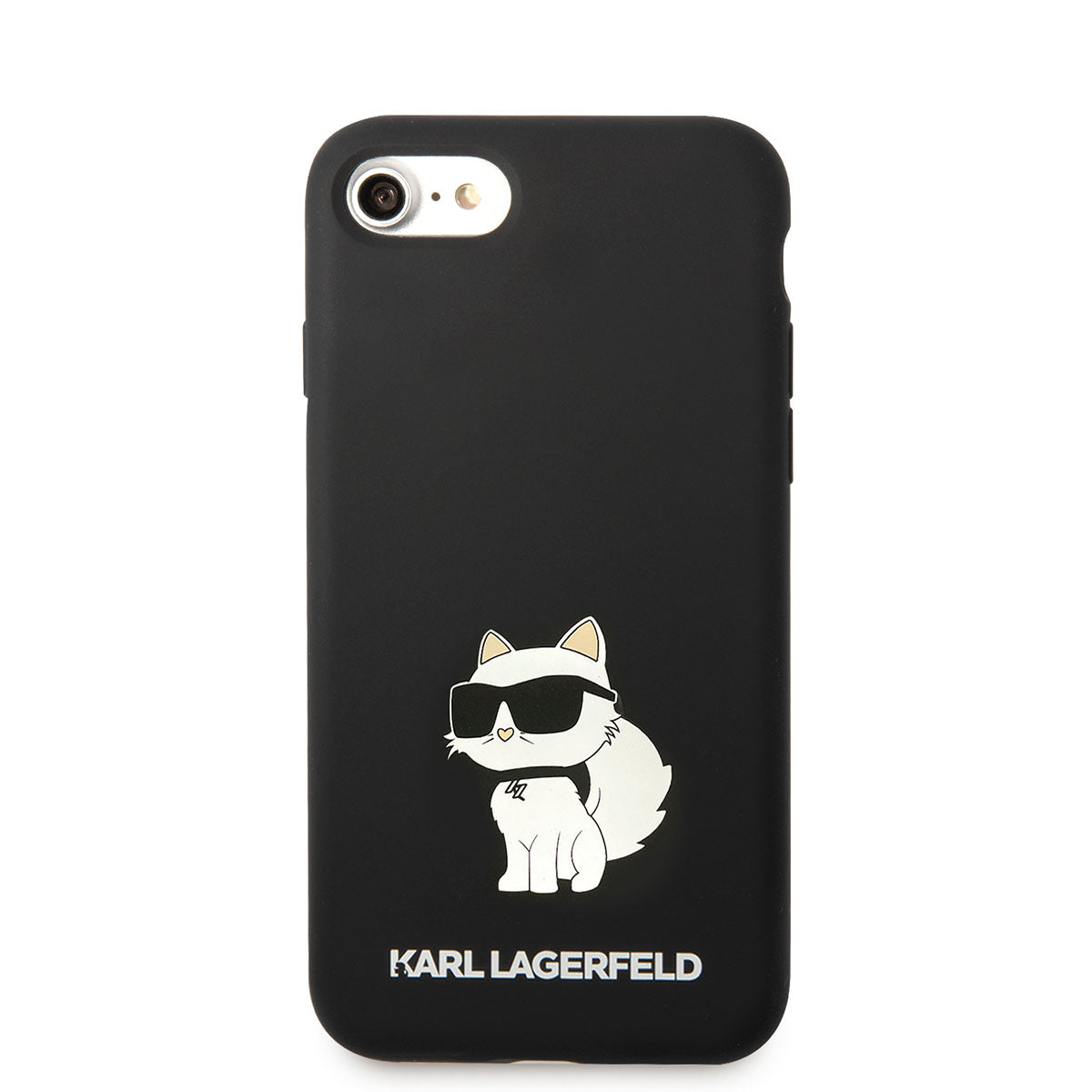 Apple iPhone 8 Case Karl Lagerfeld Silicone Choupette Design Cover Black