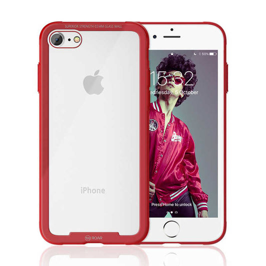Apple iPhone 8 Case Roar Glassoul Airframe Cover Red