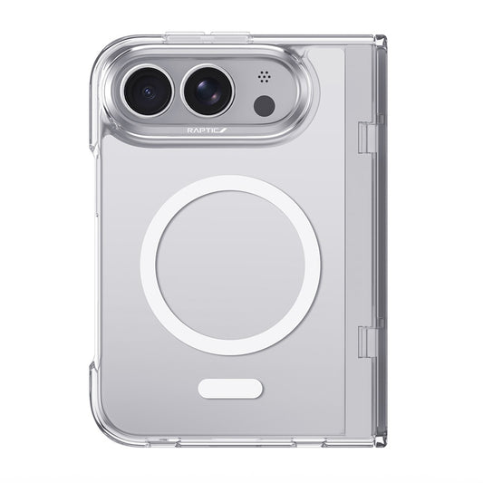 Apple iPhone Duo Kılıf M-Safe Şarj Özellikli Raptic Air Clear Serisi Airbagli Kapak