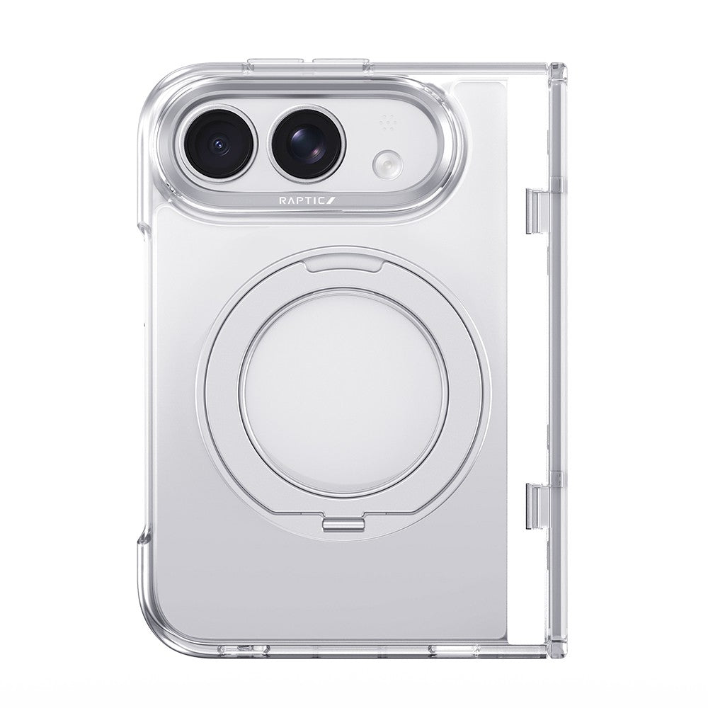 Apple iPhone Duo Kılıf M-safe Şarj Özellikli Raptic Air Stand Serisi Arka Yüzey Standlı Kapak