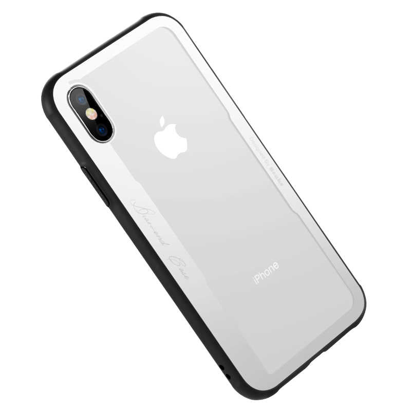 Apple iPhone X Case Benks Shiny Glass Series Silver
