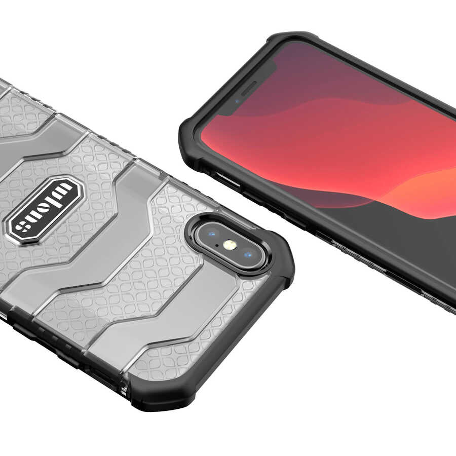 Apple iPhone XS Max 6.5 Kılıf Wlons Mit Kapak Siyah