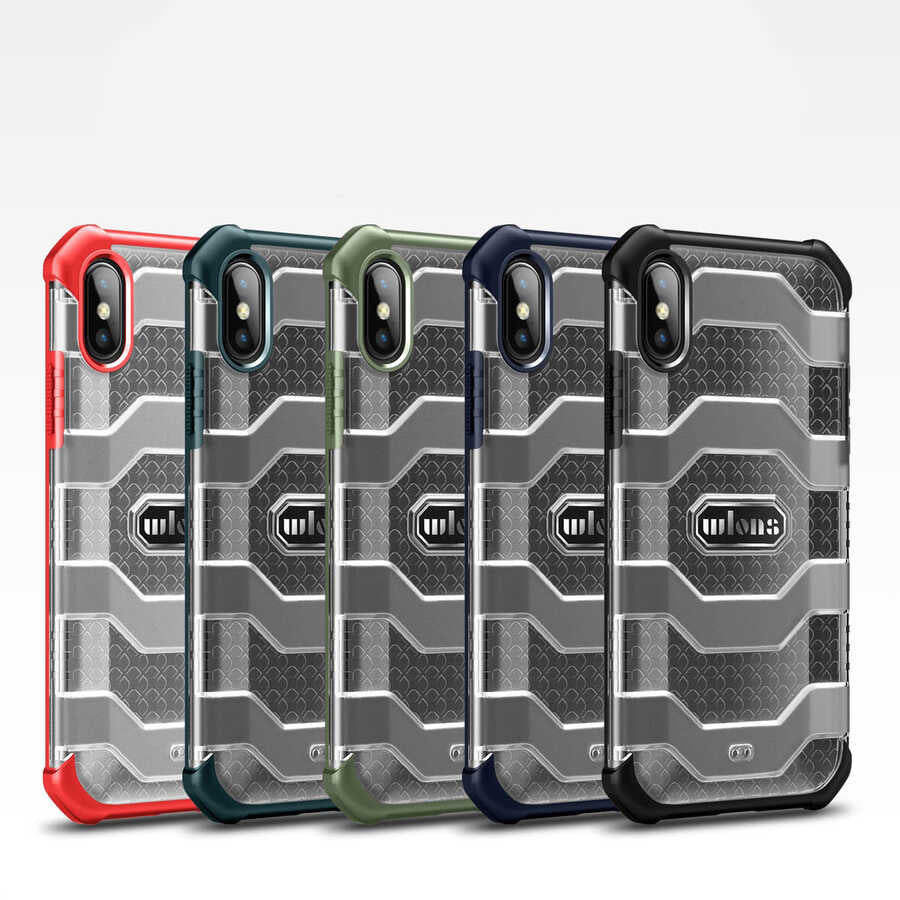 Apple iPhone XS Max 6.5 Kılıf Wlons Mit Kapak Yeşil
