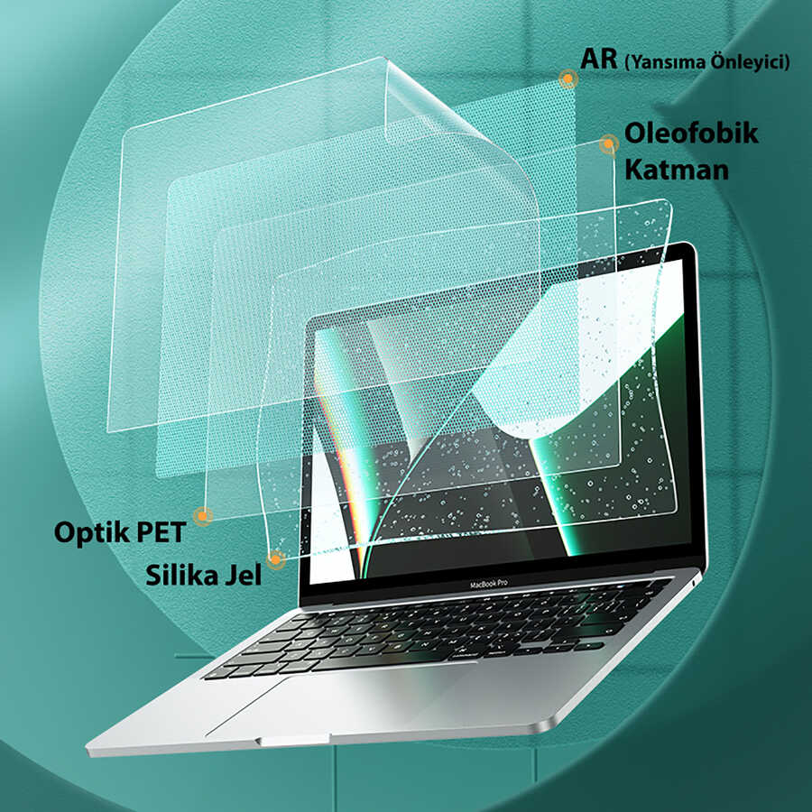 Apple Macbook 13.3' Pro 2020 Benks AR (Anti Reflective) Anti-Reflective Screen Protector Colorless