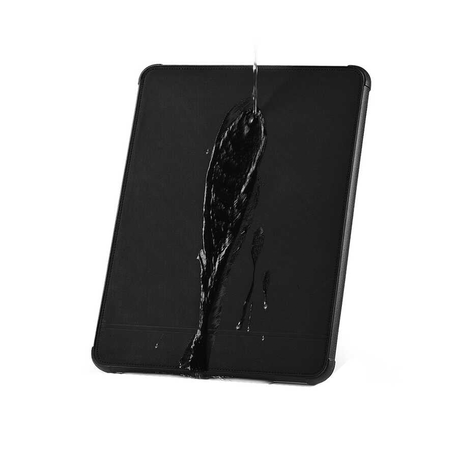 Apple Macbook Pro 16.2 2023 A2780 Wiwu Defender Stand Case Taşınabilir Standlı Magnetik PU Laptop Çantası Siyah