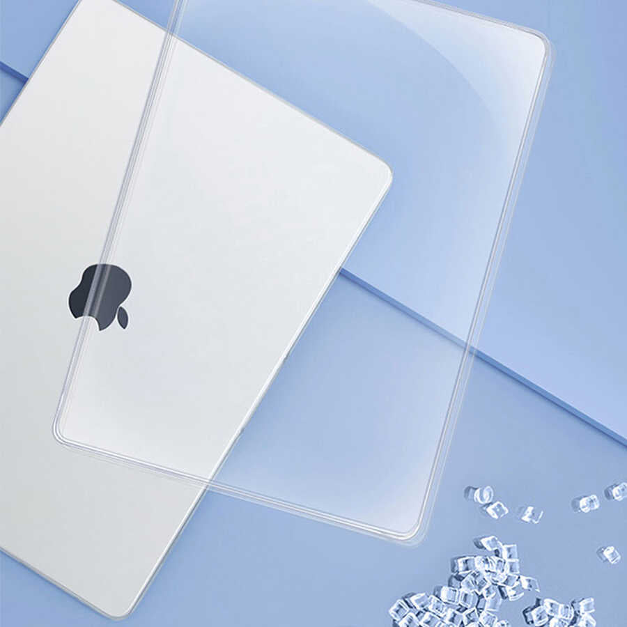 Apple Macbook Pro 16.2 2023 A2780 Wiwu Ultra İnce Sararmayan Şeffaf MacBook Crystal iShield Kapak Renksiz