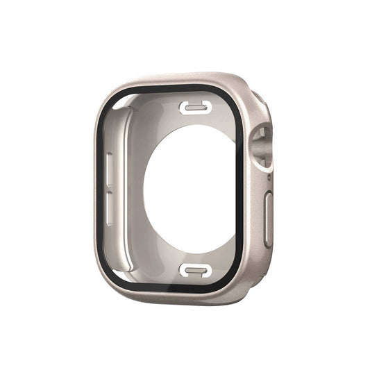 Apple Watch 10 42mm 360 Derece Korumalı Kasa ve Ekran Koruyucu Zore Watch Gard 12 Titanyum