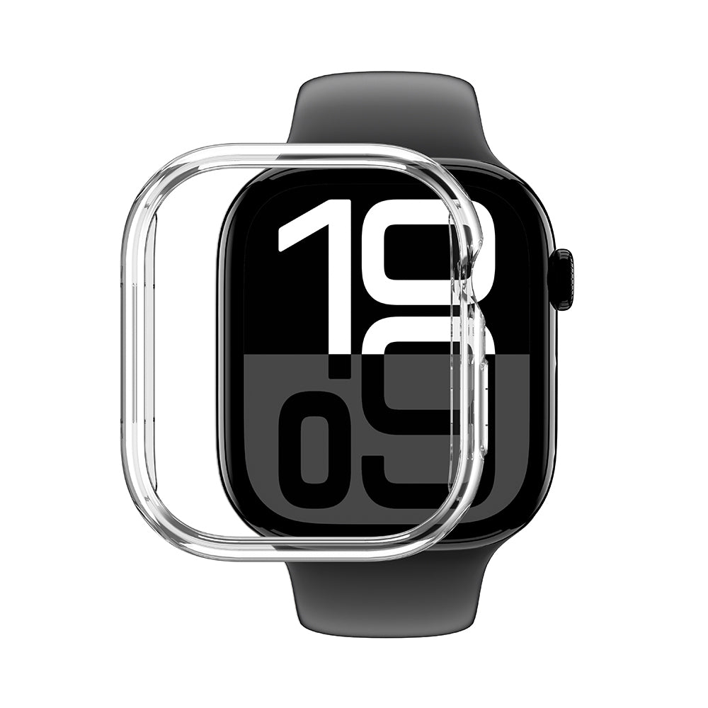 Apple Watch 10 42mm Amazingthing Radix Minimal FrameLite Sert PC Kasa Koruyucu Şeffaf