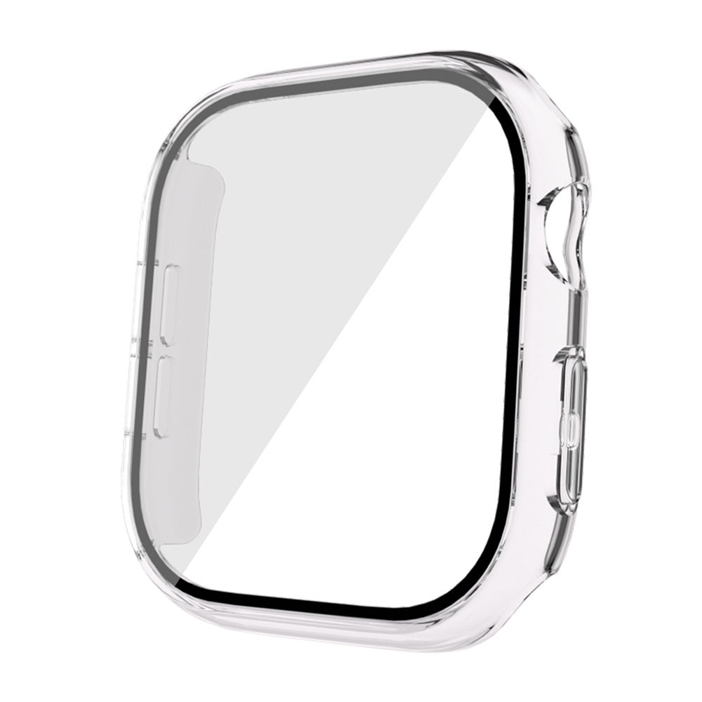 Apple Watch 10 42mm Hard PC Case Electroplatink Frame Screen Protector Zore Watch Gard 36 Silver