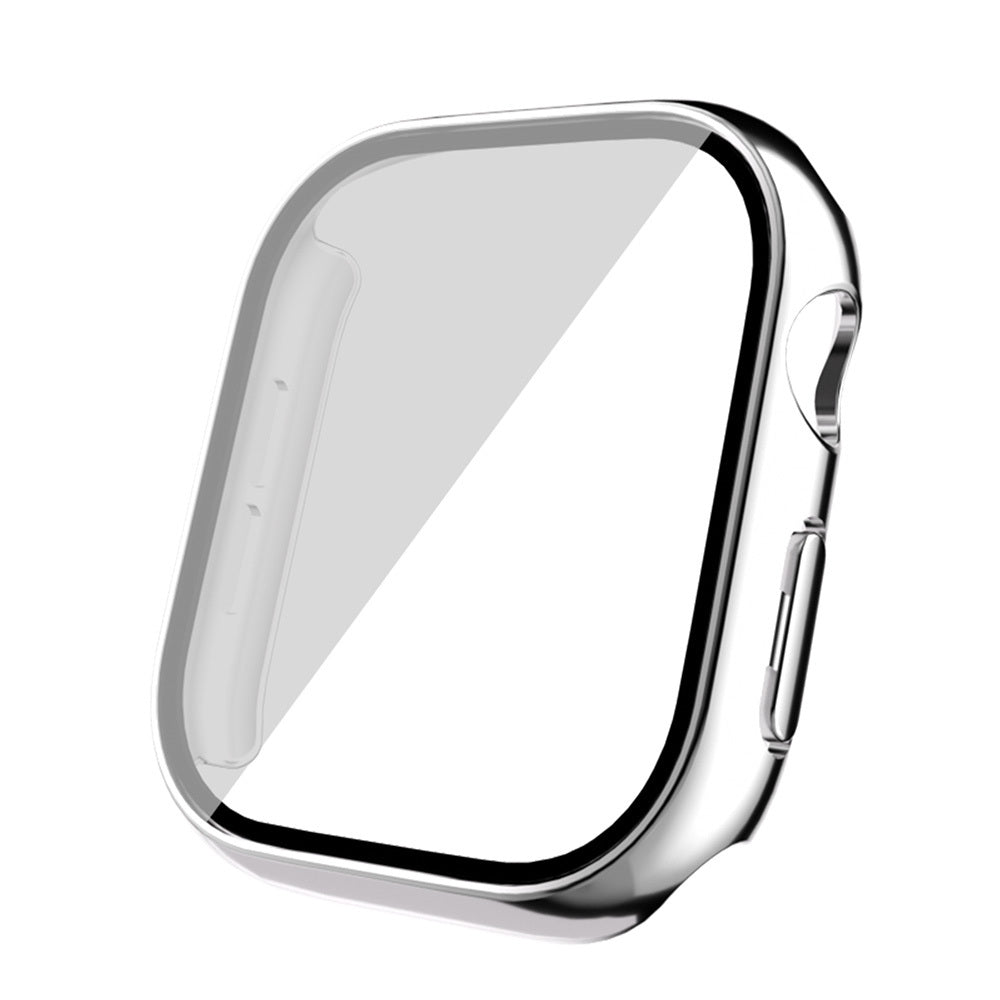Apple Watch 10 42mm Hard PC Case Electroplatink Frame Screen Protector Zore Watch Gard 36 Silver