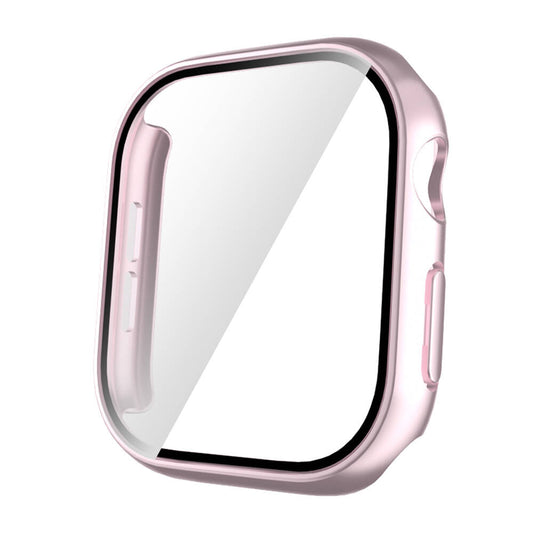 Apple Watch 10 42mm Hard PC Case and Screen Protector Zore Watch Gard 35 Pink Dark