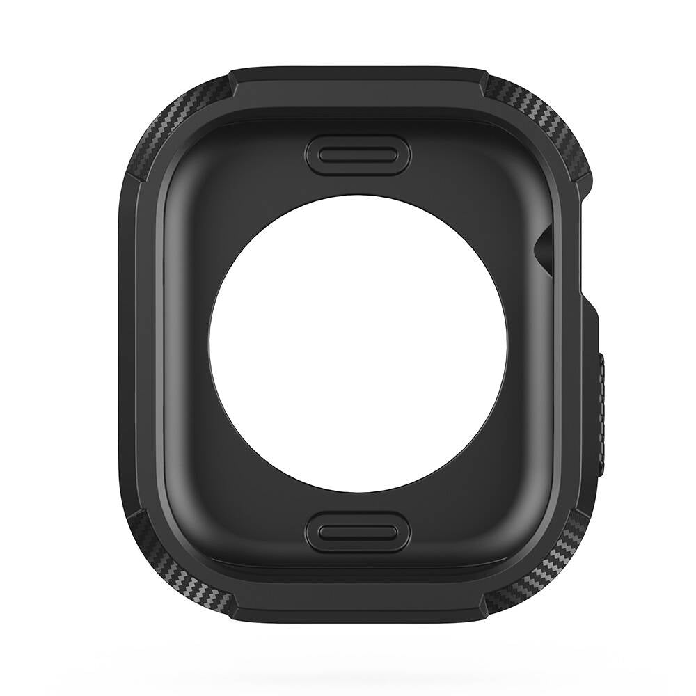 Apple Watch 10 42mm Silikon TPU Kasa Koruyucu Zore Watch Gard 17 Siyah