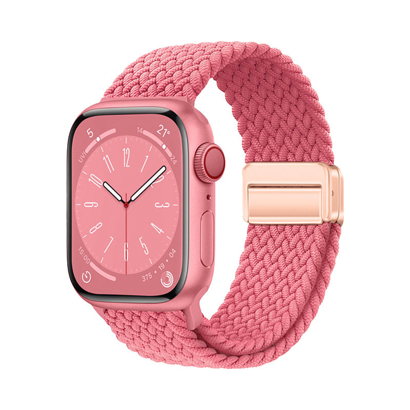 Apple Watch 10 42mm Zore KRD-134 Mesh Design Mesh Band Strap Pink