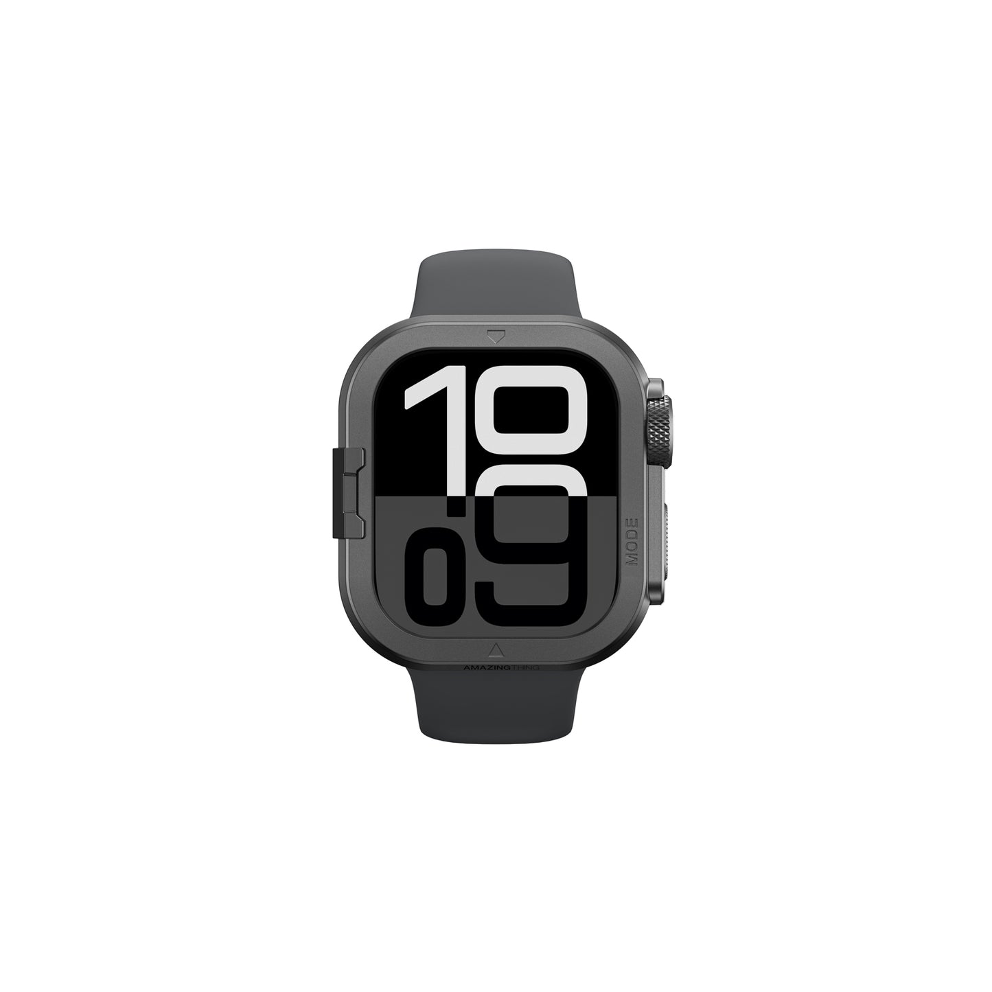 Apple Watch 10 46mm Amazingthing Premium Armor Fit FullGuard Metal Case and Screen Protector Black