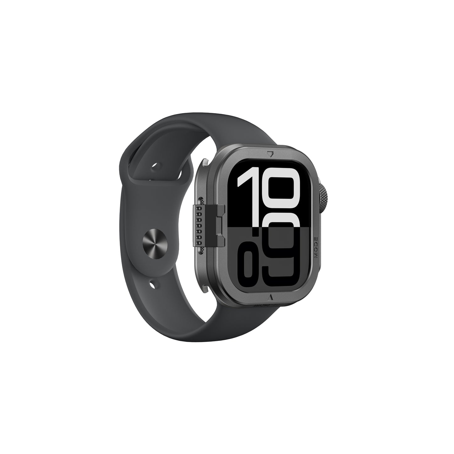 Apple Watch 10 46mm Amazingthing Premium Armor Fit FullGuard Metal Case and Screen Protector Gray
