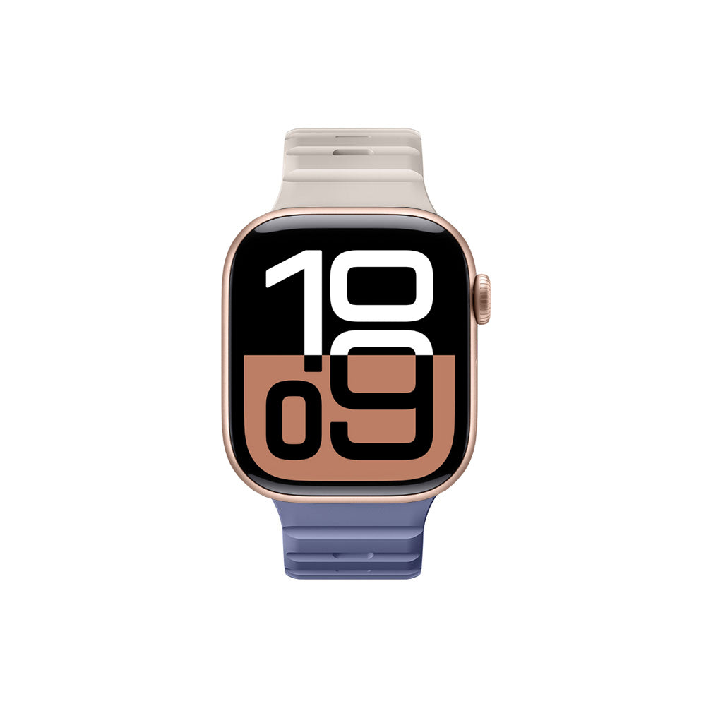 Apple Watch 10 46mm Amazingthing SilqLock Silikon Kordon Strap Kayış Pembe