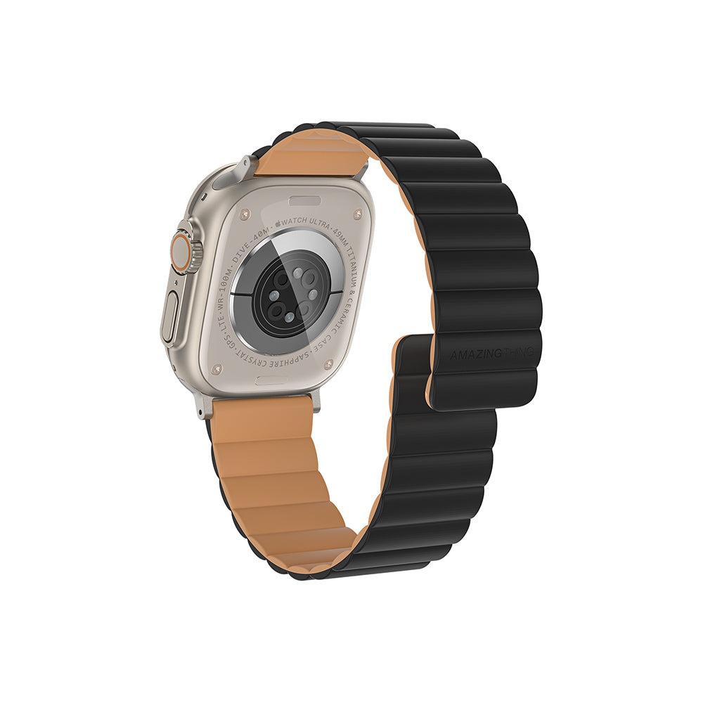Apple Watch 10 46mm Amazingthing Smoothie Mag Magnetik Tak Çıkar Silikon Strap Kayış