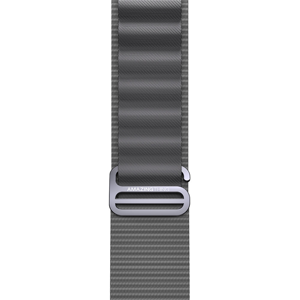 Apple Watch 10 46mm Amazingthing Titan Spor Hasır Kordon Siyah