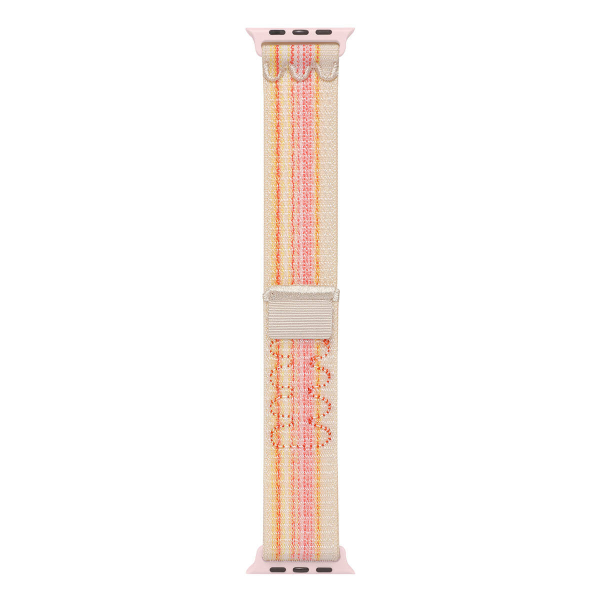 Apple Watch 10 46mm KRD-91 Hasır Kordon Strap Kayış Pembe