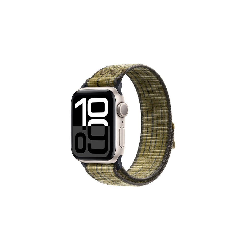 Apple Watch 10 46mm KRD-91 Mesh Band Strap Green-Gray