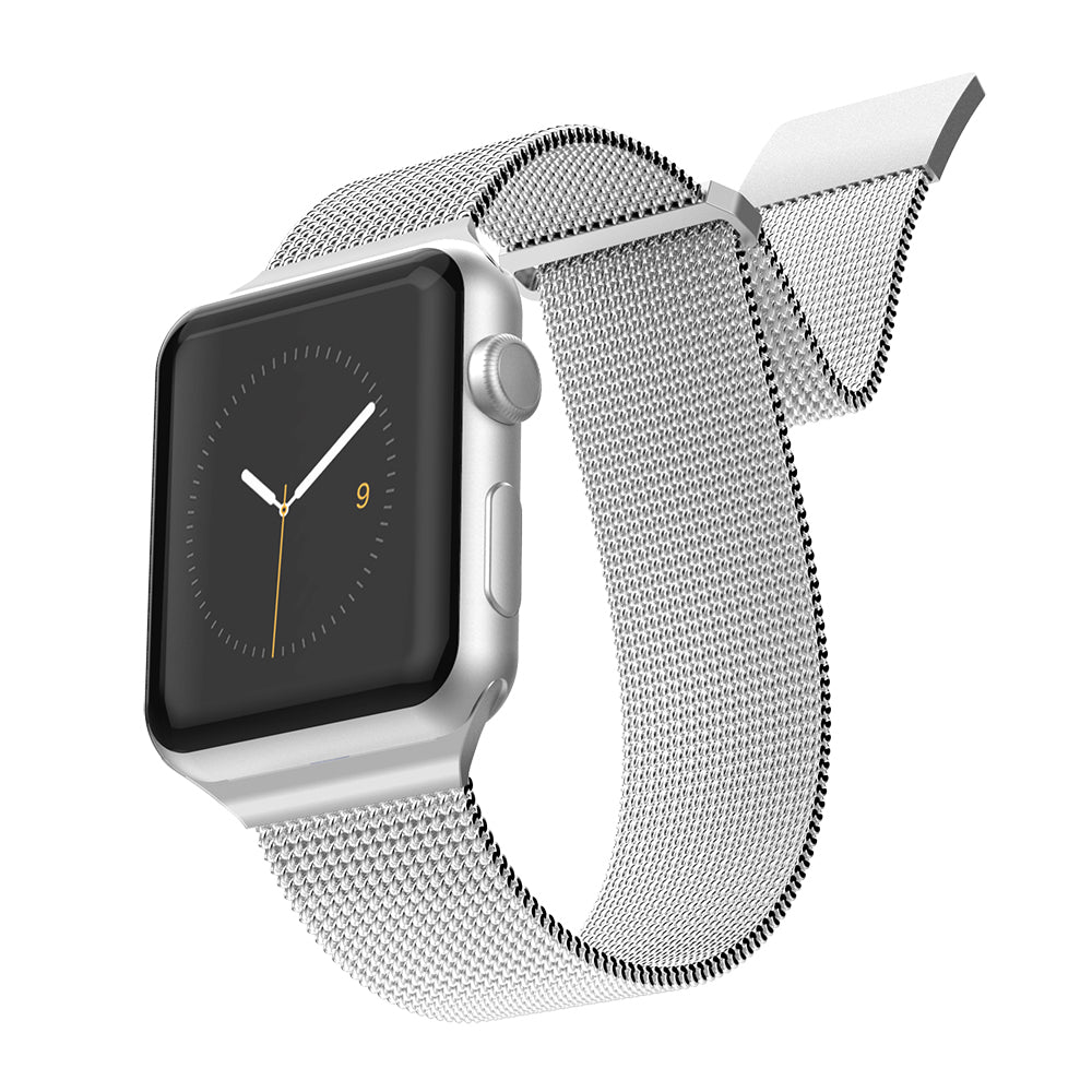 Apple Watch 10 46mm Raptic Mesh Band Serisi Metal Hasır Kordon Gümüş