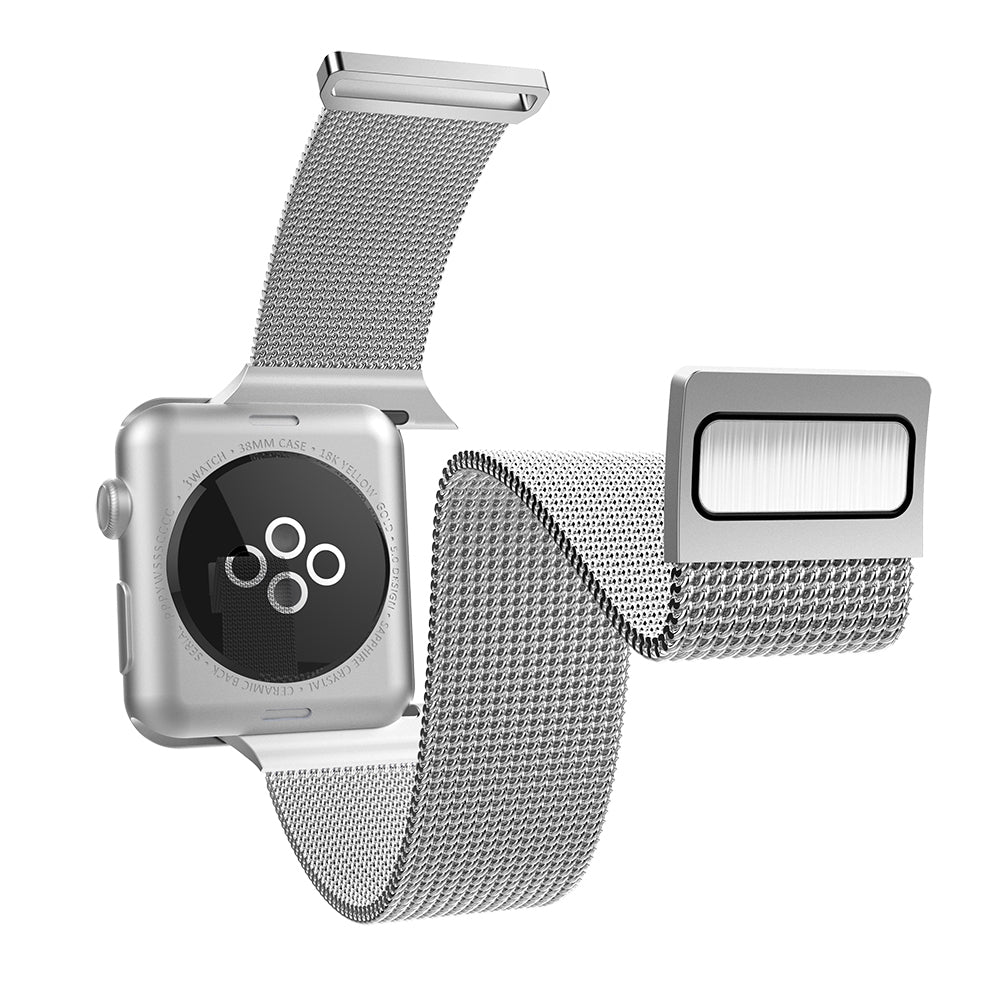 Apple Watch 10 46mm Raptic Mesh Band Series Metal Mesh Band Silver
