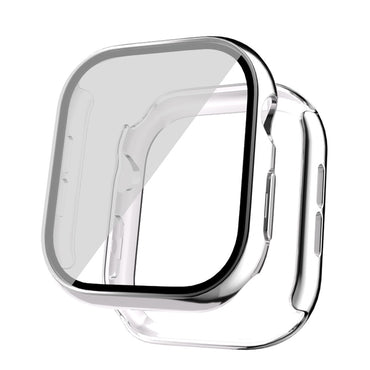 Apple Watch 10 46mm Sert PC Kasa Electroplatink Çerçeveli Ekran Koruyucu Zore Watch Gard 36 Gold