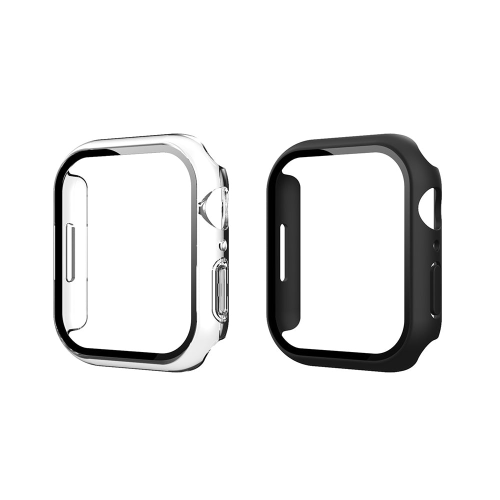 Apple Watch 10 46mm Sert PC Kasa ve Ekran Koruyucu Zore Watch Gard 37 Siyah