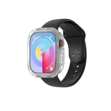 Apple Watch 10 46mm Silikon TPU Kasa Koruyucu Zore Watch Gard 17 Siyah