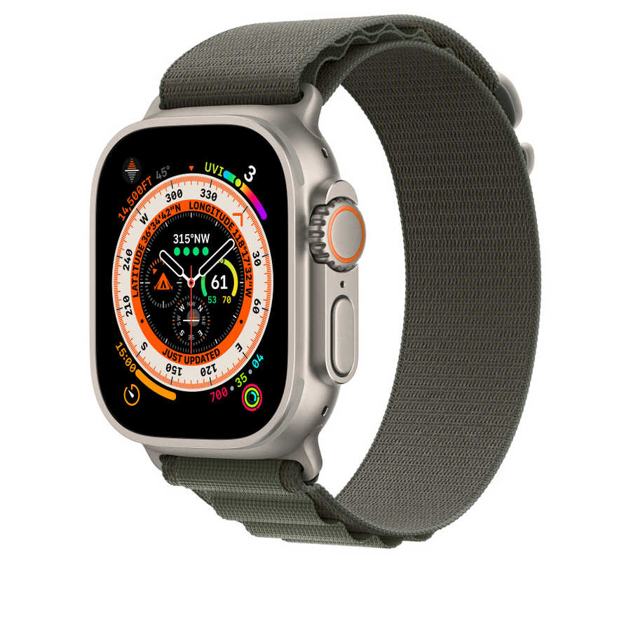 Apple Watch 38mm Kordon Wiwu WU-01 Hasır Örgü Strap Kayış Krem