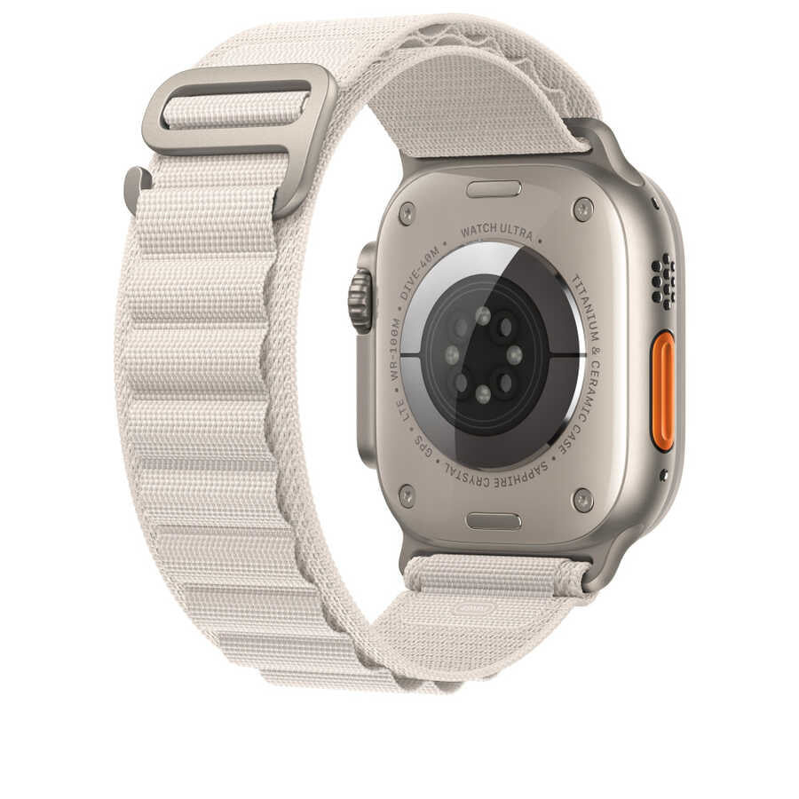 Apple Watch 38mm Kordon Wiwu WU-01 Hasır Örgü Strap Kayış Krem