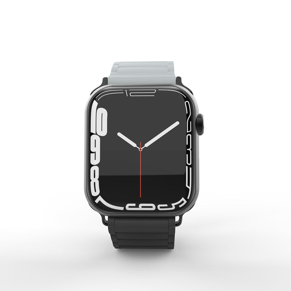 Apple Watch 38mm Zore KRD-122 Silicone Band Strap Black-Orange