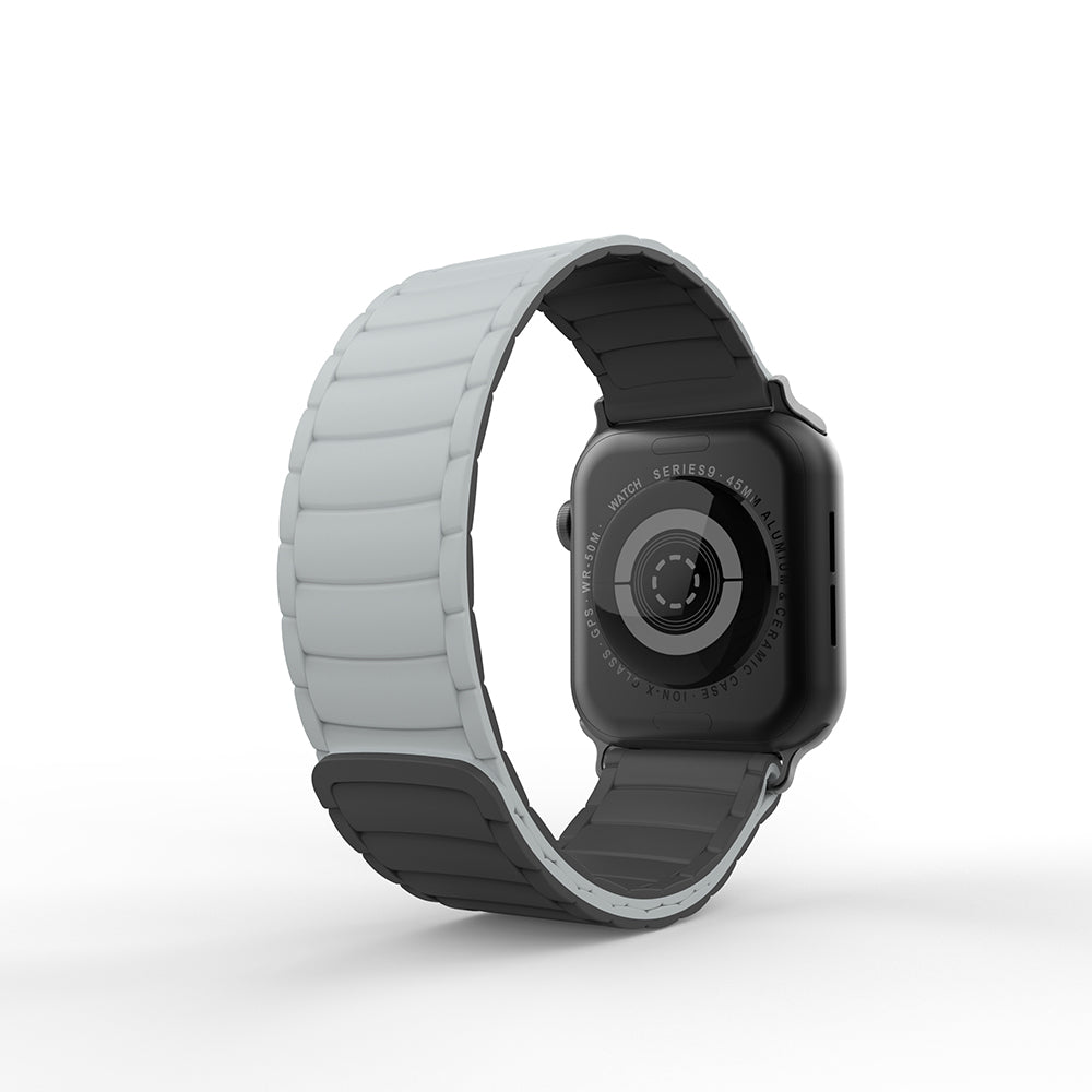 Apple Watch 38mm Zore KRD-122 Silicone Band Strap Black-Gray
