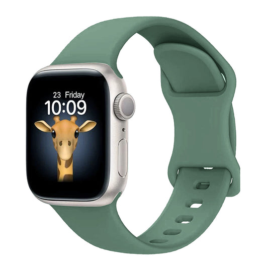 Apple Watch 38mm Zore KRD-131 Silikon Kordon Strap Kayış Koyu Yeşil