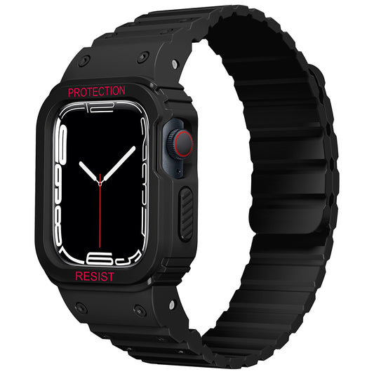 Apple Watch 38mm Zore KRD-142 Airbag Tasarımlı Kasa Koruyuculu Silikon Kordon
