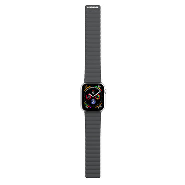 Apple Watch 40mm Kordon Youngkit Classical Magnetik Tak Çıkar Silikon Strap Kayış Siyah