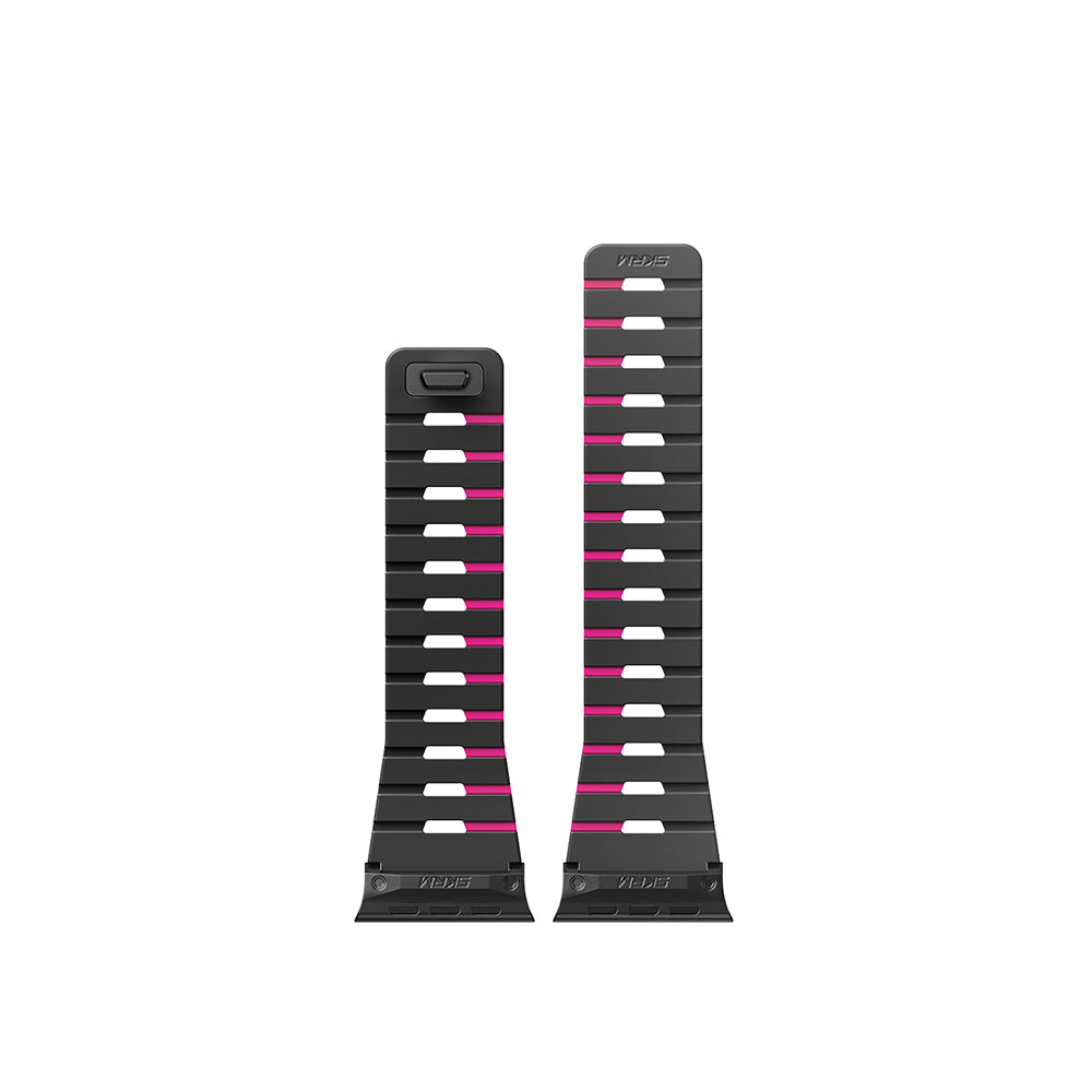 Apple Watch 40mm Skinarma Gemini Series TPU Magnetic Silicone Band Black-Pink