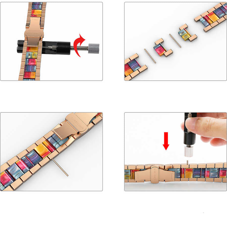 Apple Watch 40mm Wiwu Resin Steel Belt Metal Band Colorful
