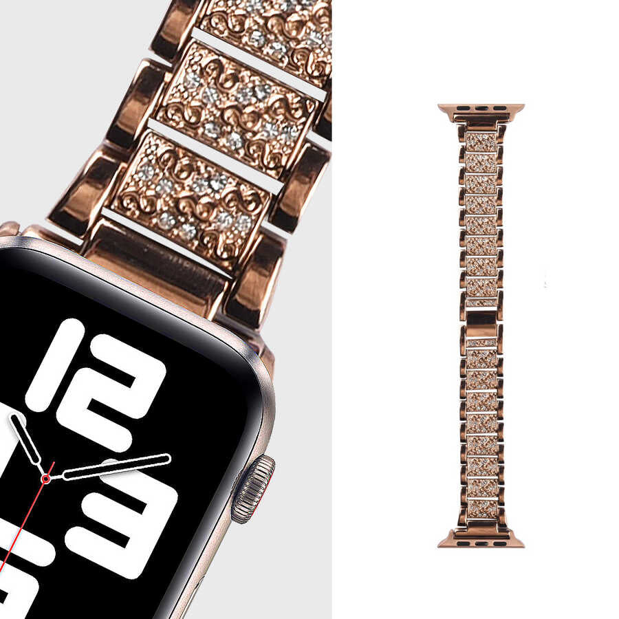 Apple Watch 40mm Wiwu Three Beads Set Auger Metal Band Black