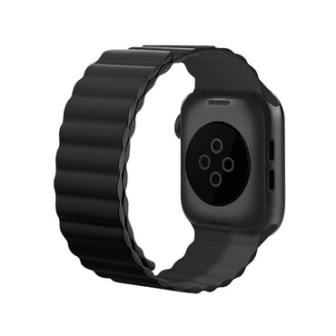 Apple Watch 42mm Kordon Raptic Magnetik Tak Çıkar Silikon Strap Kayış Lacivert