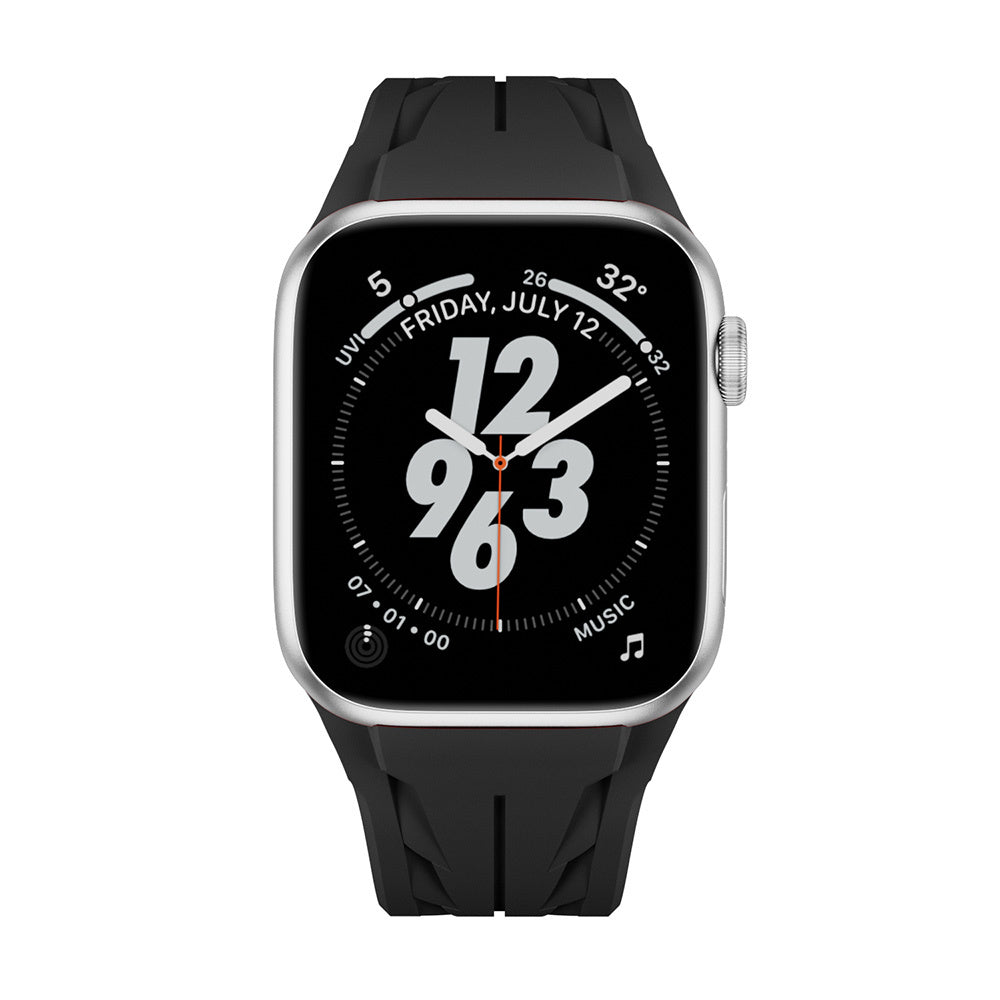 Apple Watch 42mm KRD-127 Metal Buckle Silicone Band Orange