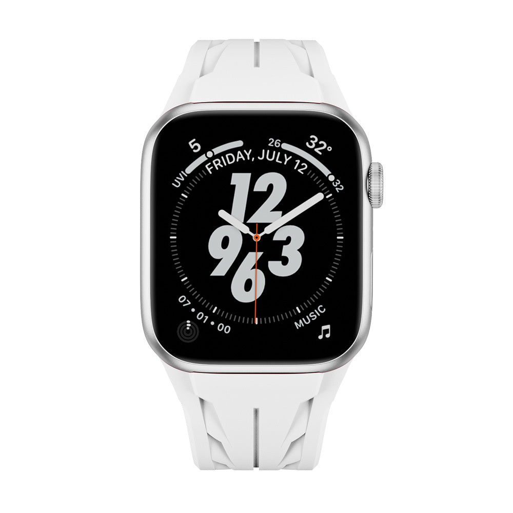 Apple Watch 42mm KRD-127 Metal Buckle Silicone Band Orange